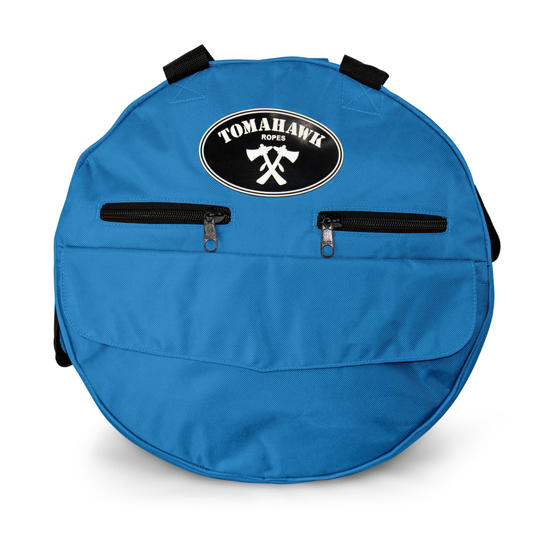 Aqua Blue Round Rope Bag
