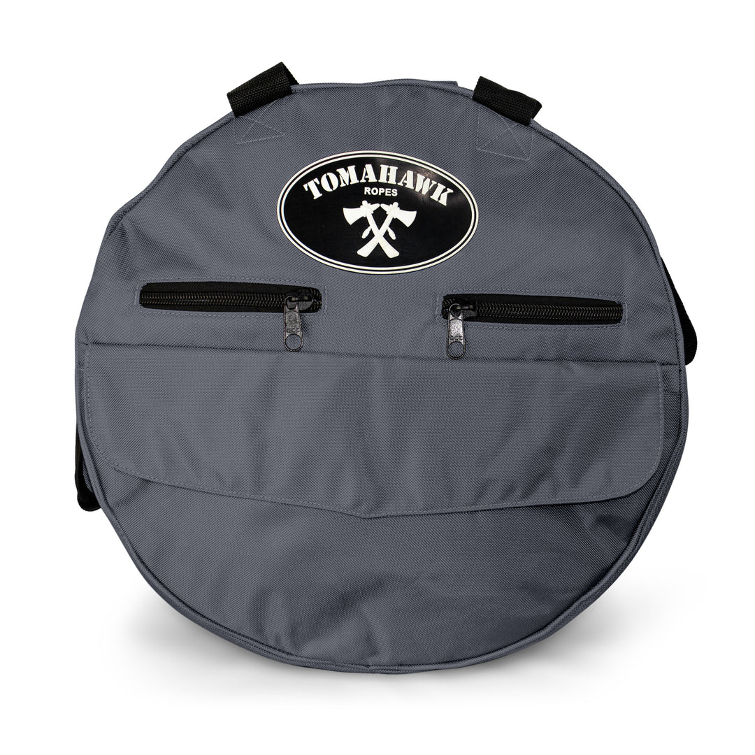 Gray Round Rope Bag
