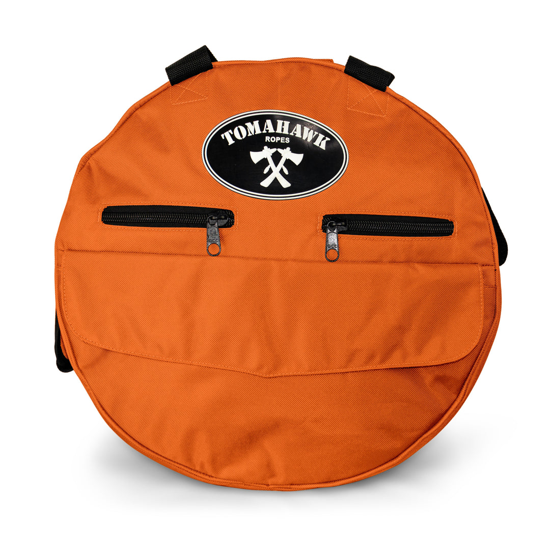 Orange Round Rope Bag