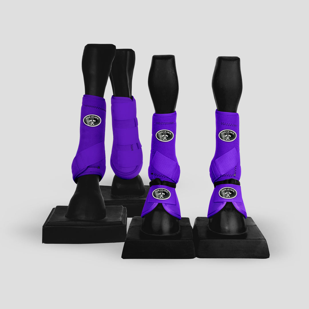 Purple Sport Boots- Full set with Bell Boots