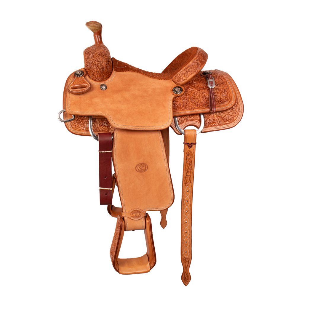 Customized Tomahawk 1/2 or 3/4 Tooled Saddle