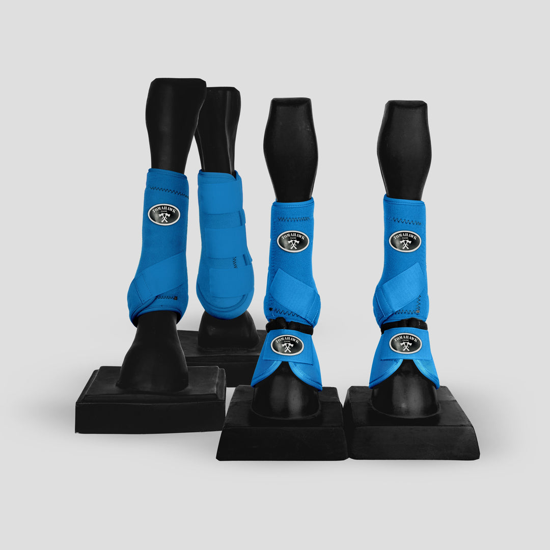 Turquoise Sport Boots- Full set with Bell Boots