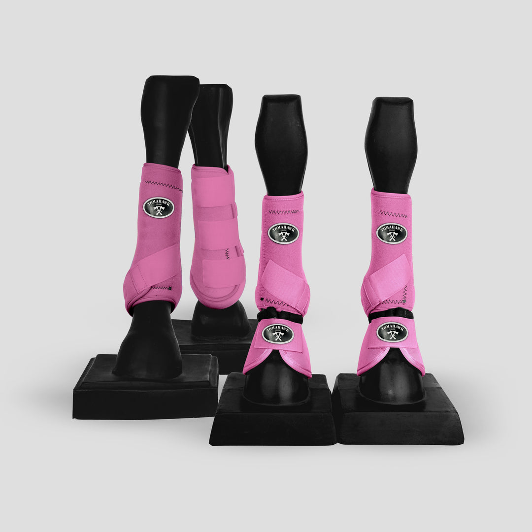 Paisley Pink Sport Boots- Full set with Bell Boots