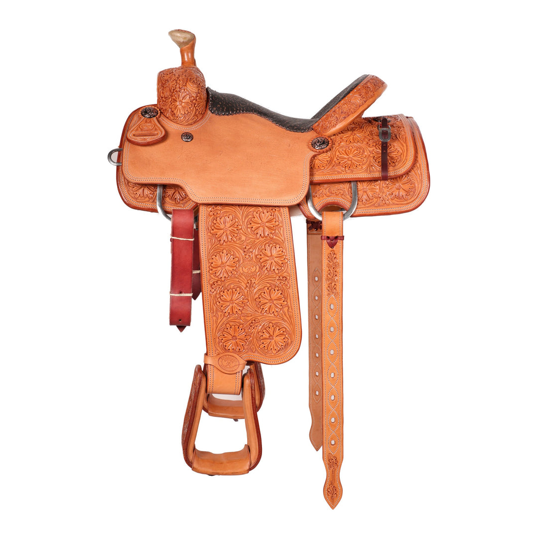 Saddle 14.5 OLIN YOUNG 7/8 Tooled