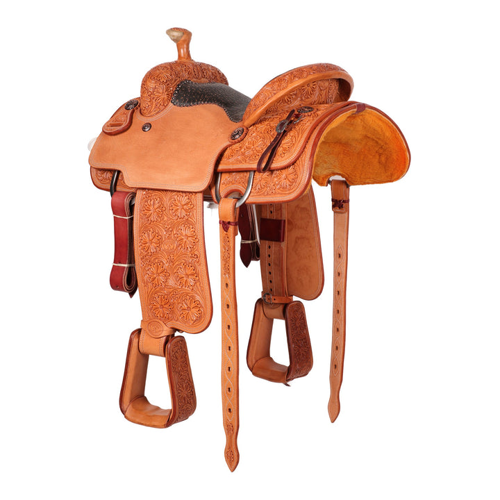 Saddle 14.5 OLIN YOUNG 7/8 Tooled