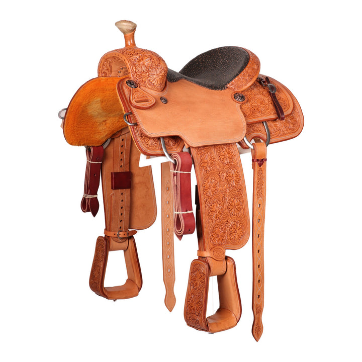 Saddle 14.5 OLIN YOUNG 7/8 Tooled