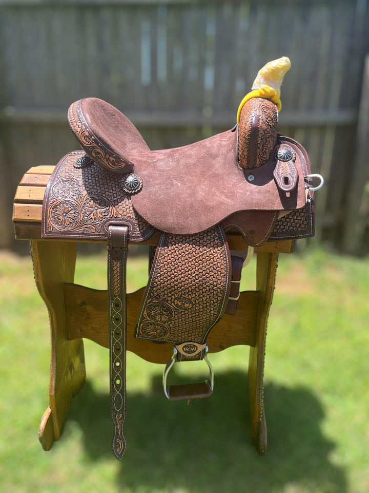 Saddle 16 OLIN YOUNG 7/8 Tooled