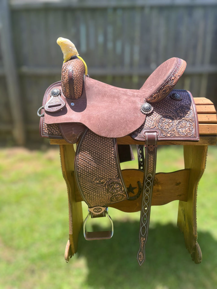 Saddle 16 OLIN YOUNG 7/8 Tooled