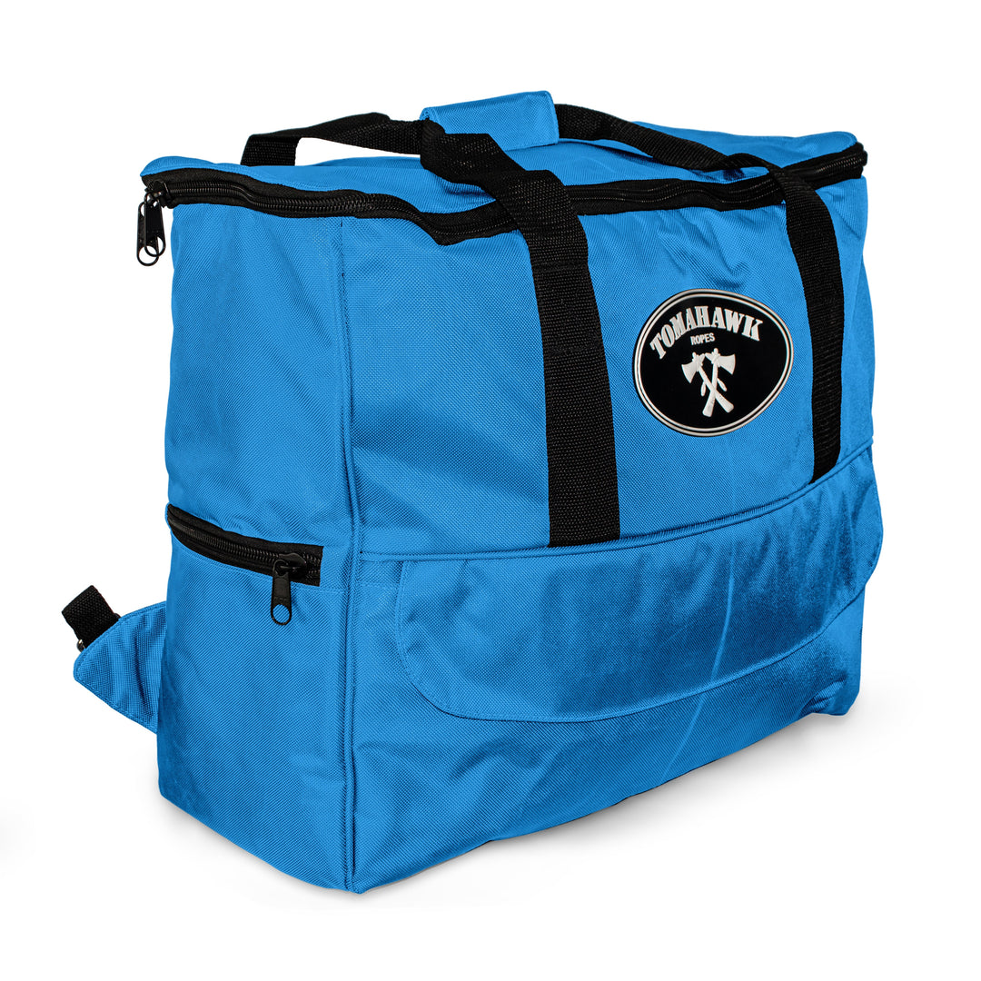 Aqua Blue Square Rope Bag