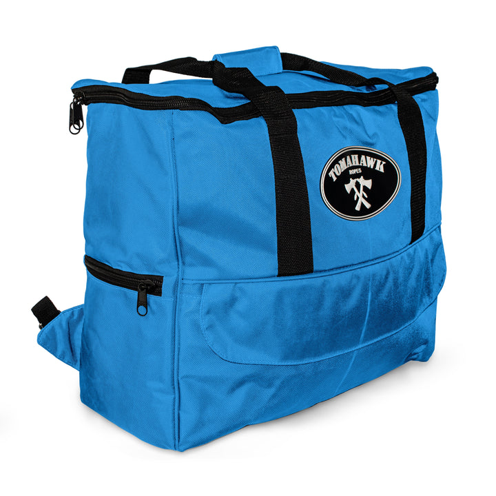 Aqua Blue Square Rope Bag