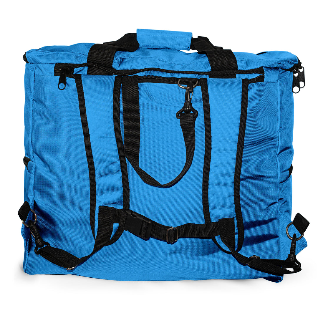 Aqua Blue Square Rope Bag