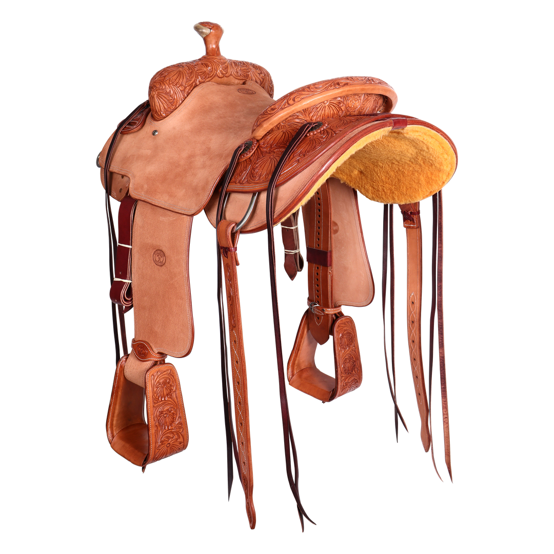 Saddle 15,5 COWBOY 1/2 TOOLED