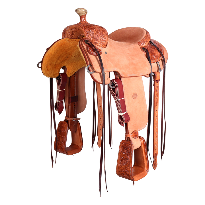 Saddle 15,5 COWBOY 1/2 TOOLED