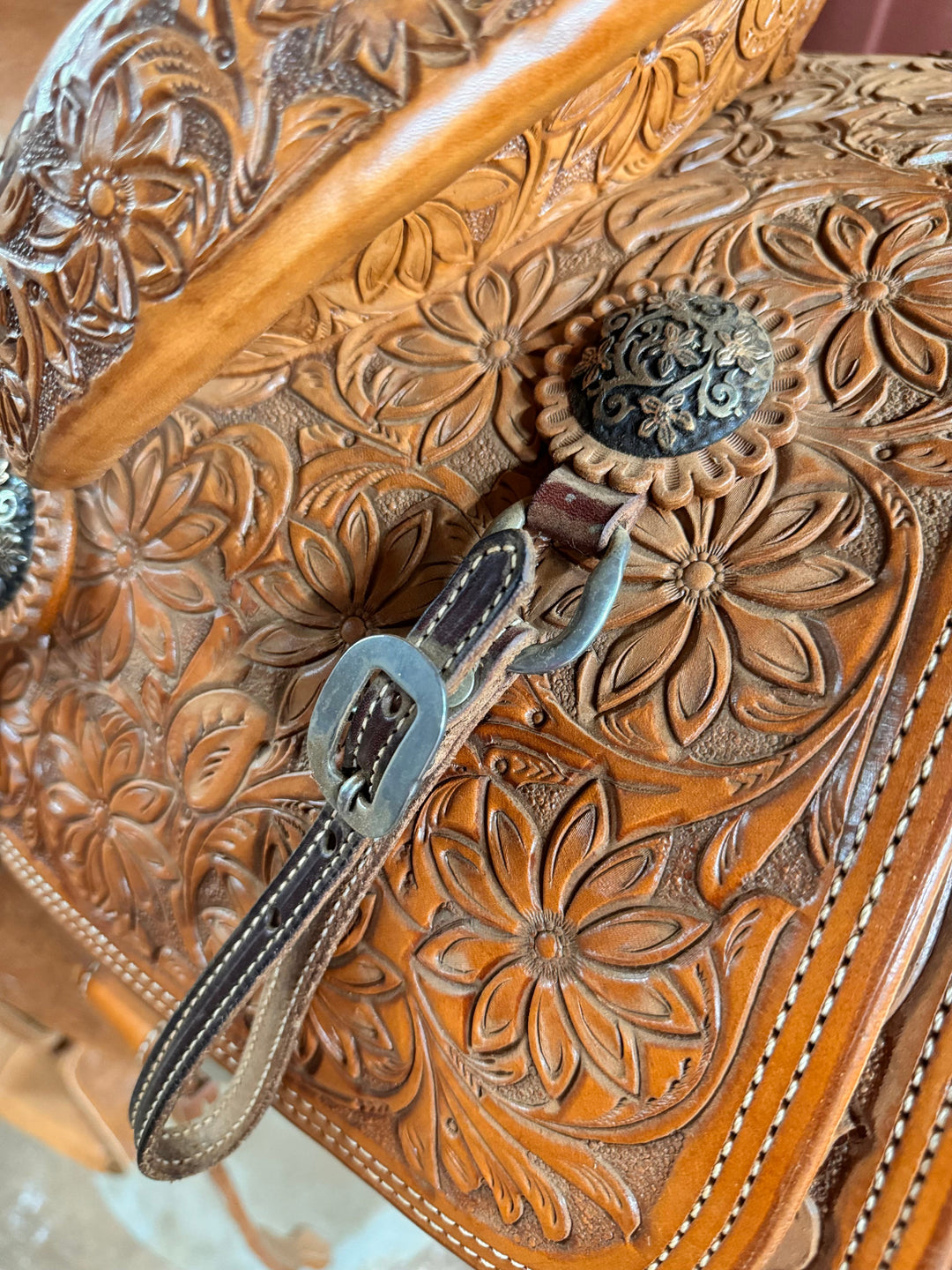 Saddle 14.5 Olin Young 3/4 Tooled