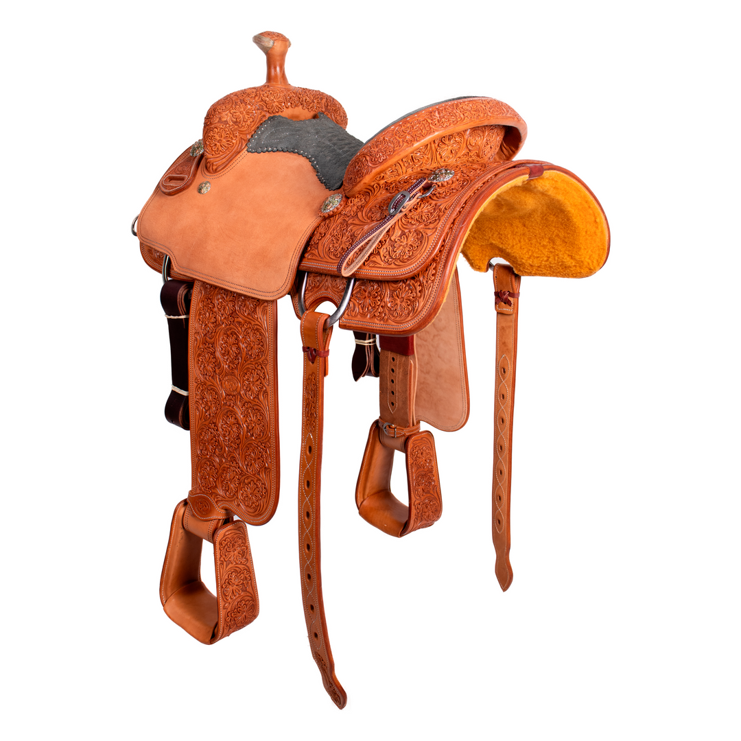 Saddle 14.5 OLIN YOUNG 7/8 Tooled