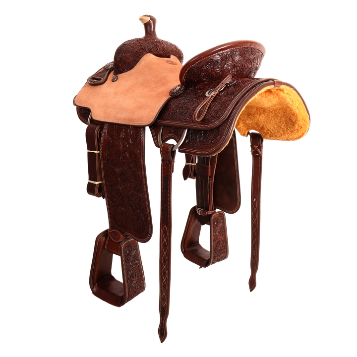 Saddle 14.5 OLIN YOUNG 7/8 Tooled