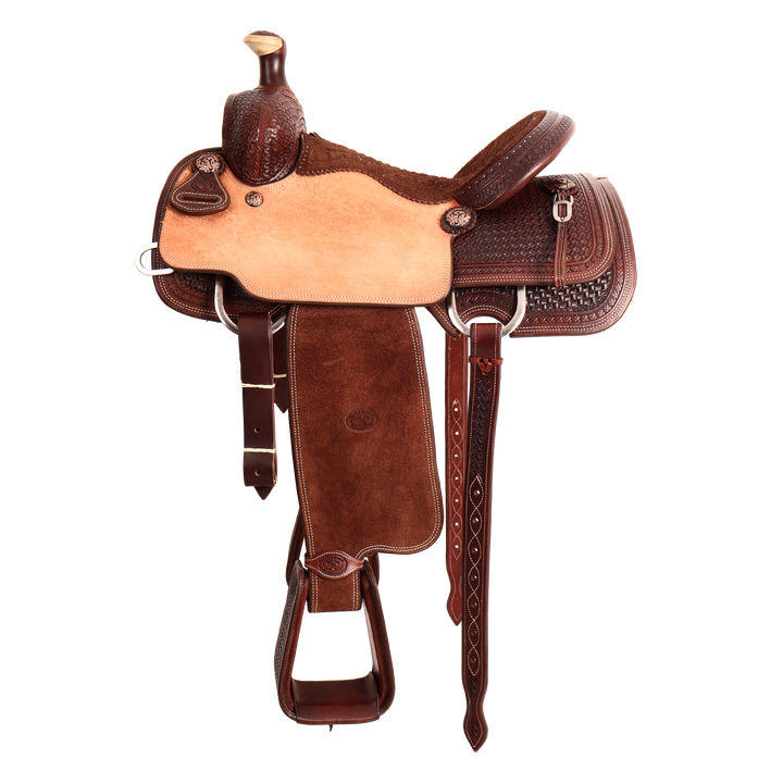 Saddle 14.5 OLIN YOUNG 3/4 Tooled
