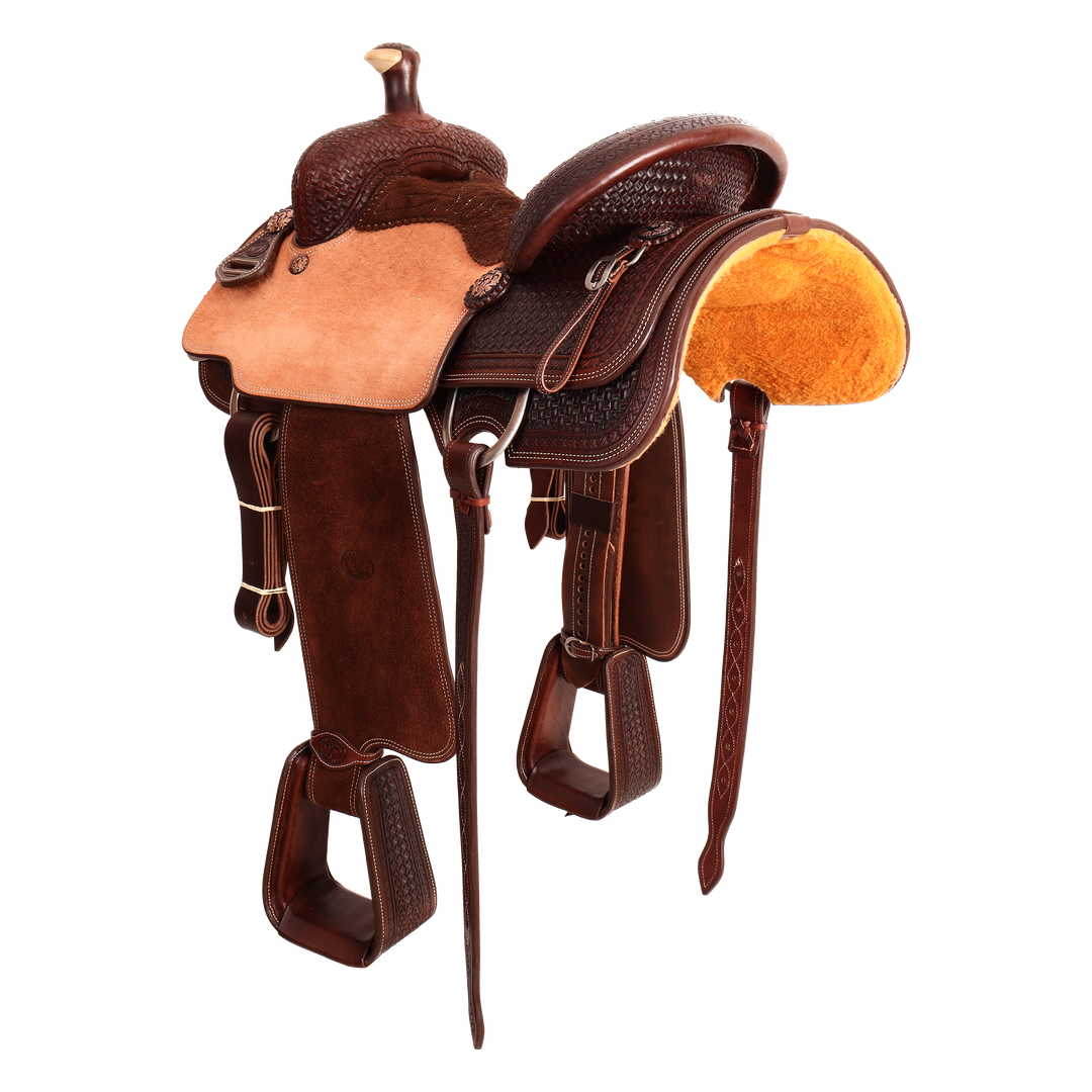 Saddle 14.5 OLIN YOUNG 3/4 Tooled