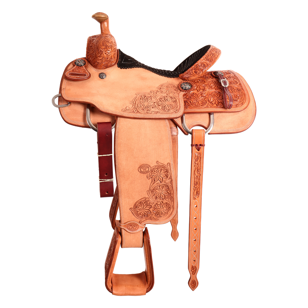 Saddle 13.5 OLIN YOUNG 7/8 Tooled