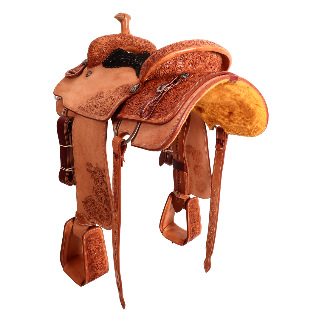 Saddle 13.5 OLIN YOUNG 7/8 Tooled