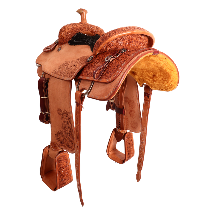 Saddle 13.5 OLIN YOUNG 7/8 Tooled