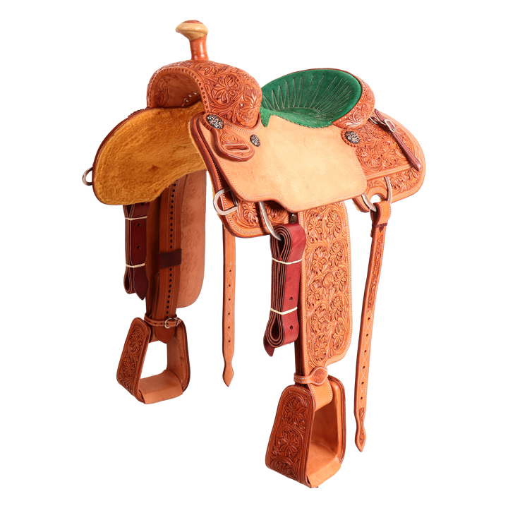 Saddle 15 OLIN YOUNG  7/8 Tooled
