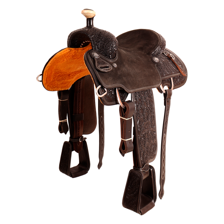 Saddle 14.5 OLIN YOUNG 7/8 Tooled