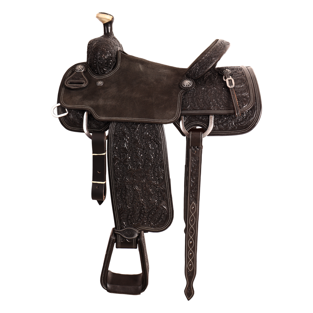 Saddle 14.5 OLIN YOUNG 7/8 Tooled