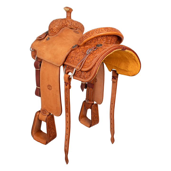 Saddle 14.5 OLIN YOUNG 3/4 Tooled