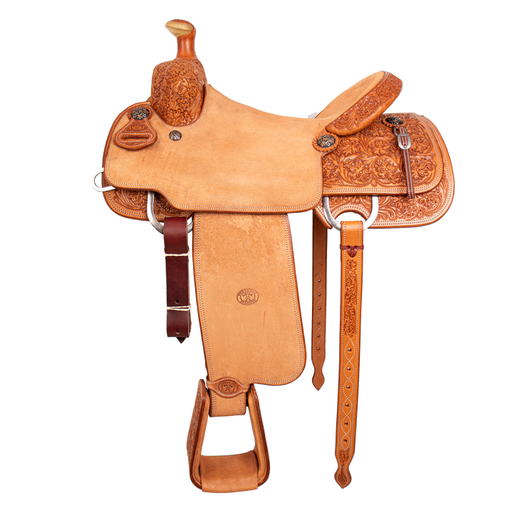 Saddle 15.5 OLIN YOUNG 3/4 Tooled