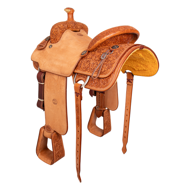 Saddle 15.5 OLIN YOUNG 3/4 Tooled