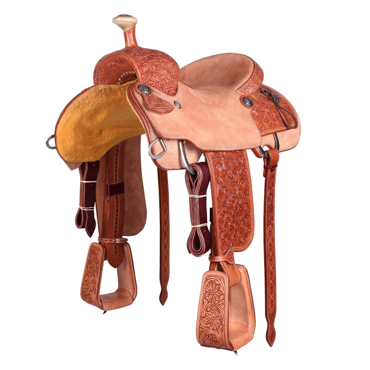Saddle 14.5 OLIN YOUNG 3/4 Tooled