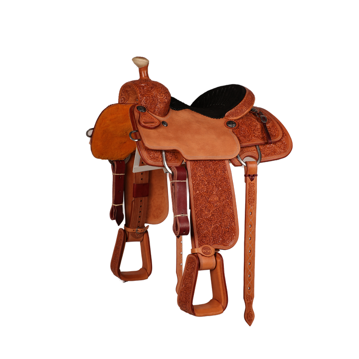 Saddle 14.5 OLIN YOUNG 7/8 Tooled