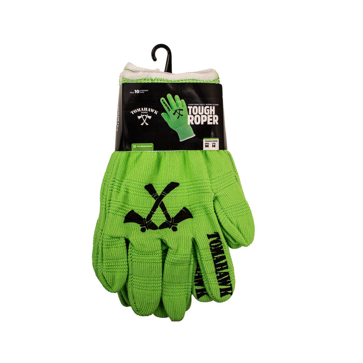 Tough Roper Green Gloves - 10x Units Pack